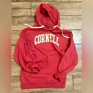 Cornell Sweatshirt Adult Small Red Hooded Sweater Pocket League 91